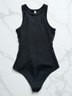 ATHLETA Women's Black High Neck Bodysuit Size XS